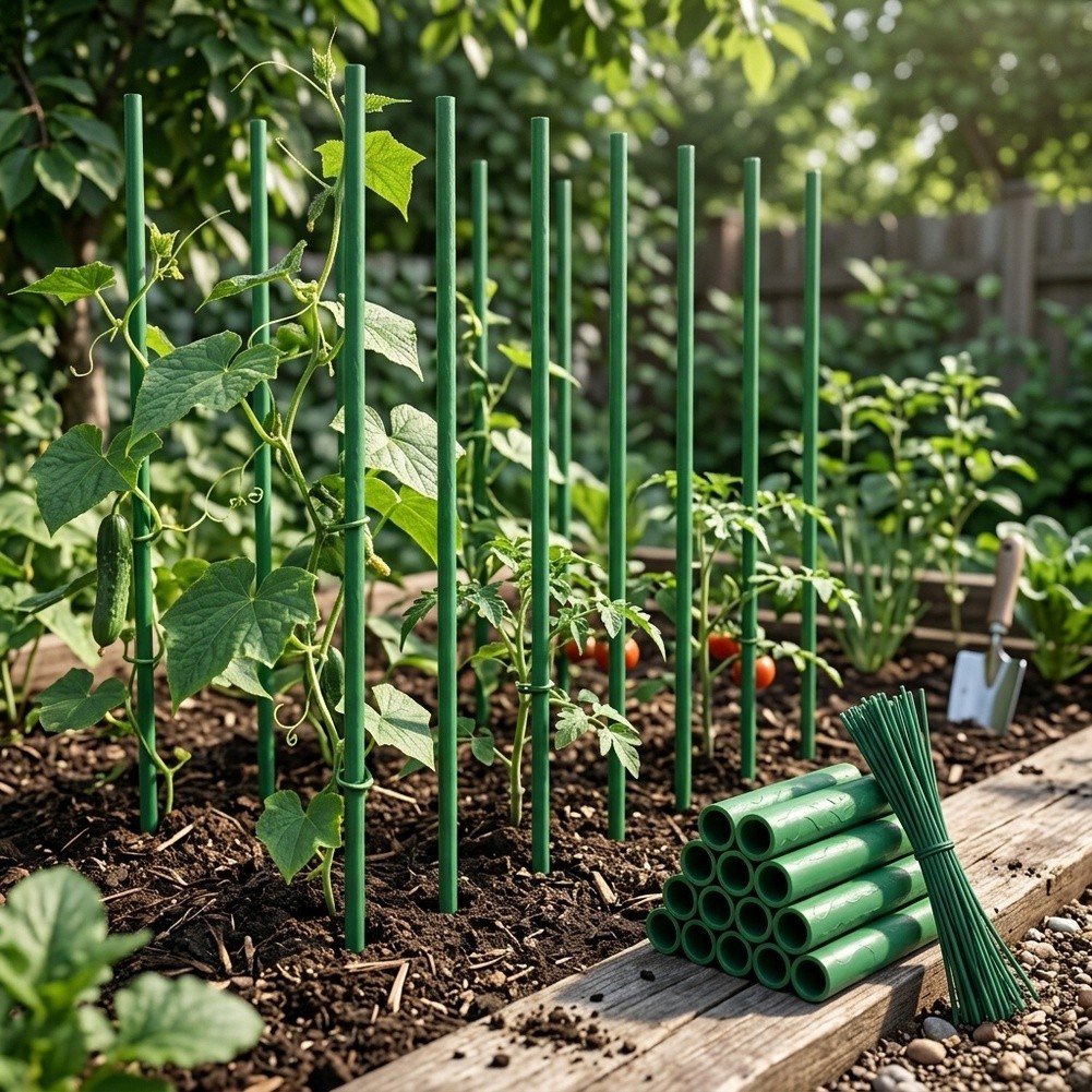 Plant Support Stake - Kit de support pour plantes grimpantes,