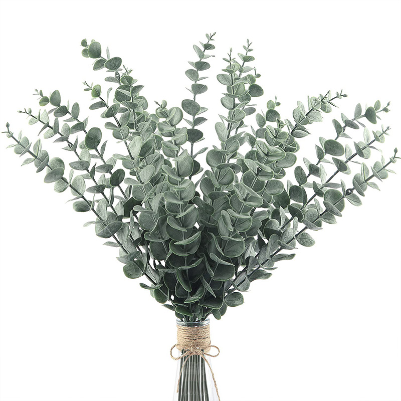 Fiddle Leaf Fig - Tiges d'eucalyptus artificielles, 20 pièces, feuilles,