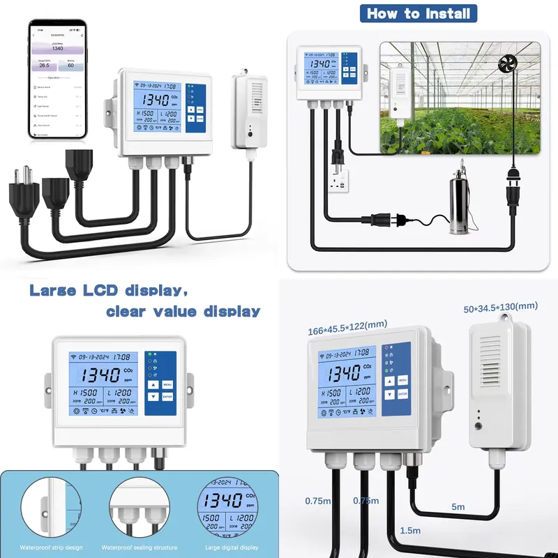 Indoor Plants - Contrôleur climatique intelligent Wifi, contrôleur environnemental