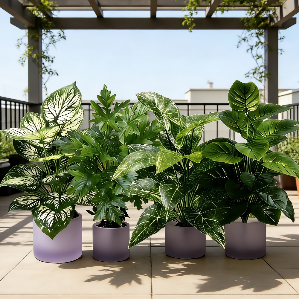 Lot de 4 plantes artificielles - Fiddle Leaf Fig avis et prix